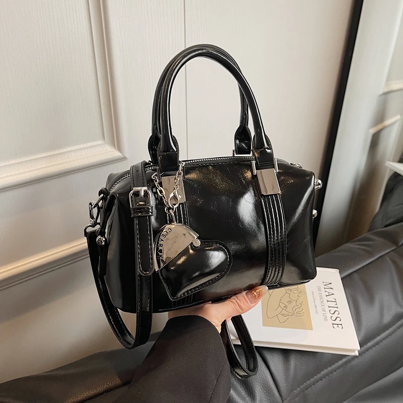 -ZSYGBB-小众轻奢复古时尚波士顿包包洋气百搭手提包单肩斜挎女包