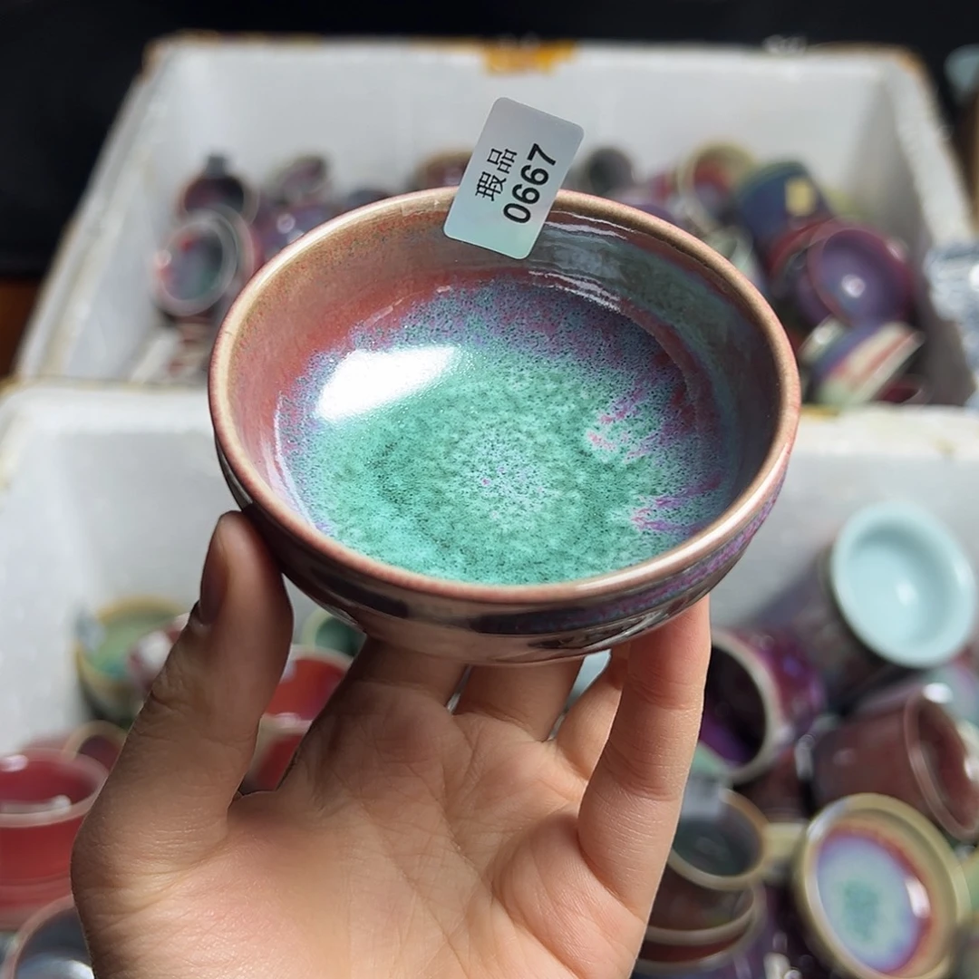 风***了摆件陶窑口自销原矿钧瓷