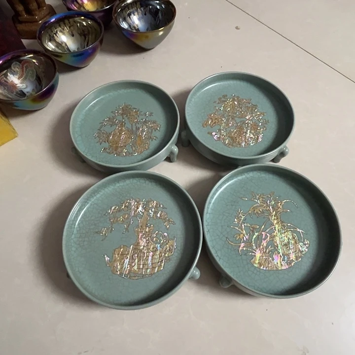 用****3瓷器精品汝窑三足洗