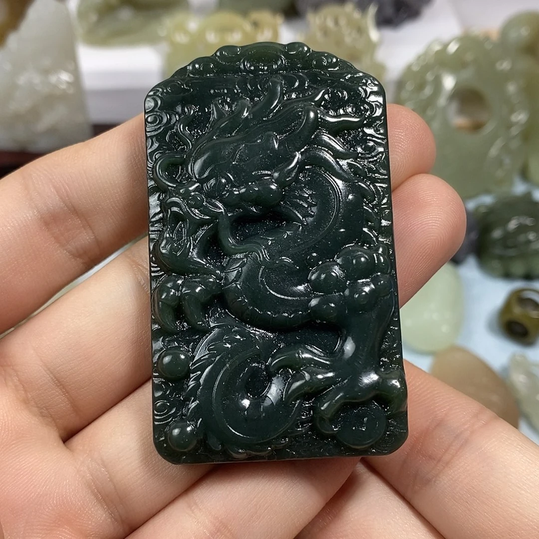 和田玉未镶嵌挂件