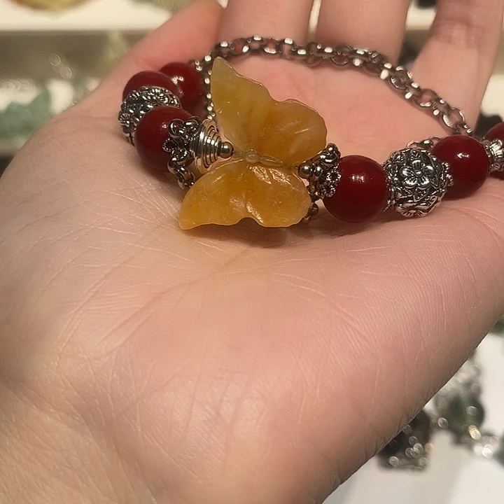 蛇纹石玉合金颈饰