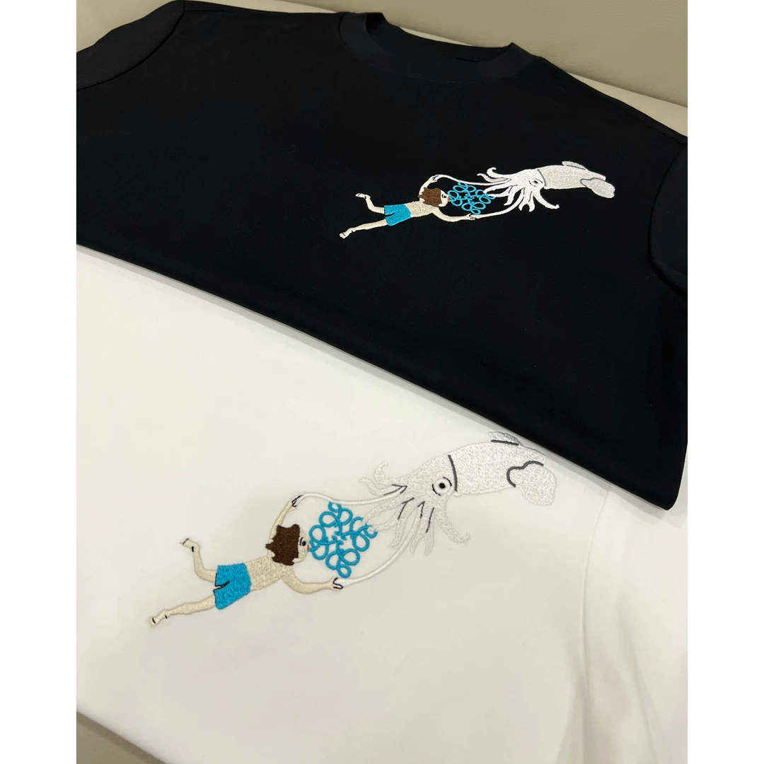 【老人与海】25夏秋痞帅男装时尚男士圆领情侣短袖T恤休闲百搭半袖