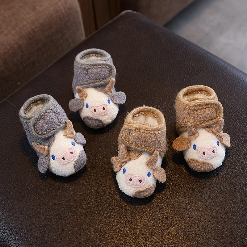 帕丁顿熊冬季婴儿0到1岁男女宝宝棉鞋加厚保暖软底防滑不掉学步8