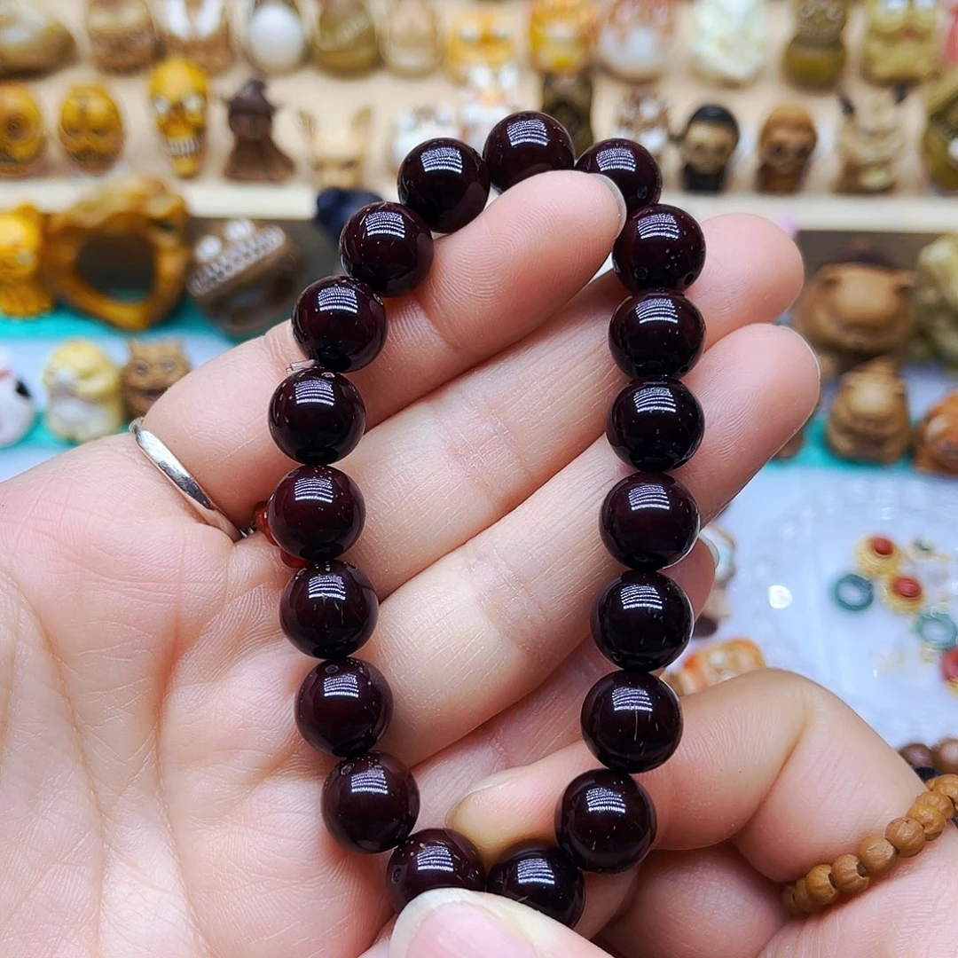 紫金鼠手串手工雕刻配饰
