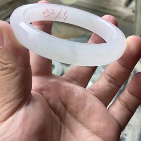 云***️未镶嵌手镯石英质玉（金丝玉）加工定制