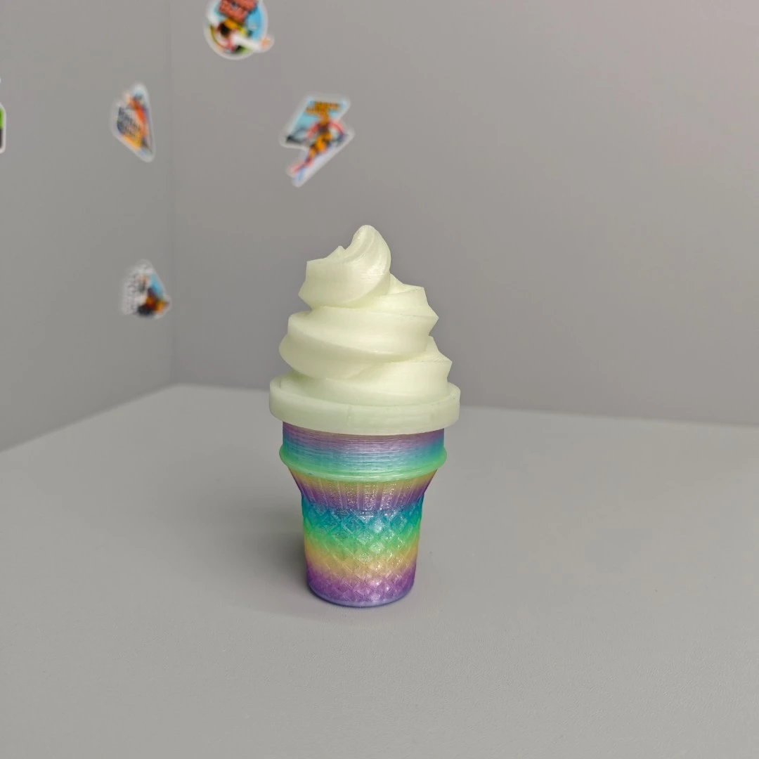 3d打印冰淇凌伸缩剑雪糕摆件甜筒玩具冰淇凌宝宝剑甜筒晚上夜光