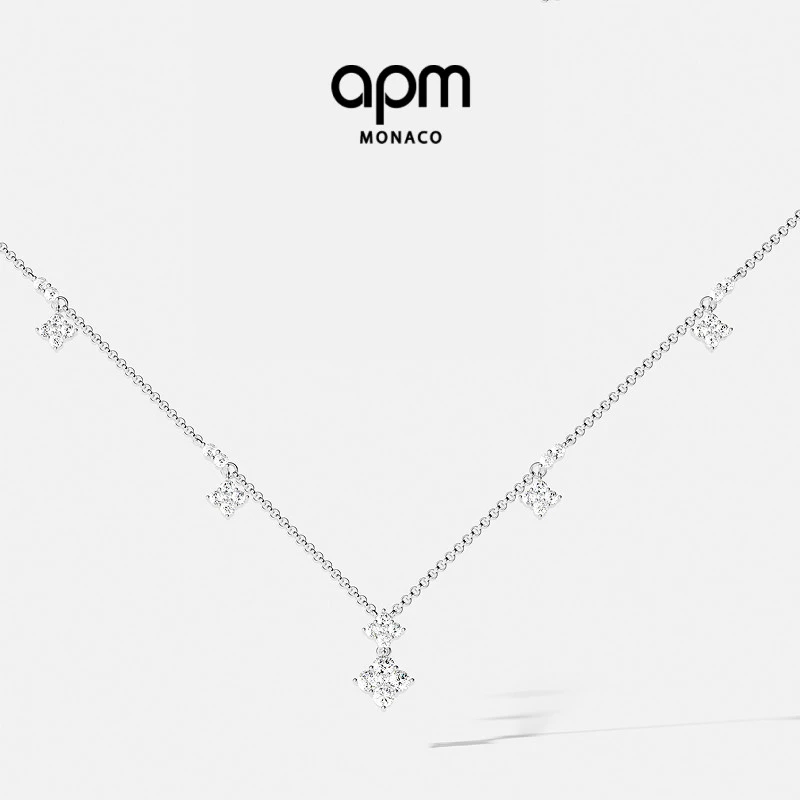 APM Monaco 闪耀可调节项链首饰礼物配饰小众设计送女友饰品