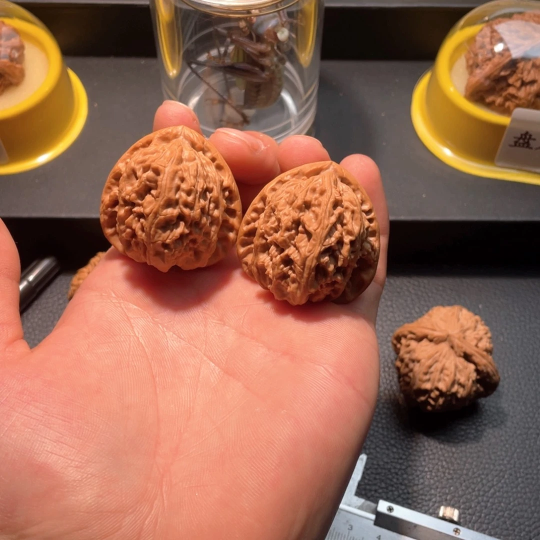 顽***主吊坠文玩核桃白狮子