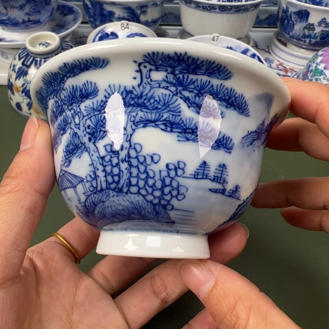 陶瓷景德镇纯手工纯手绘茶具木木20