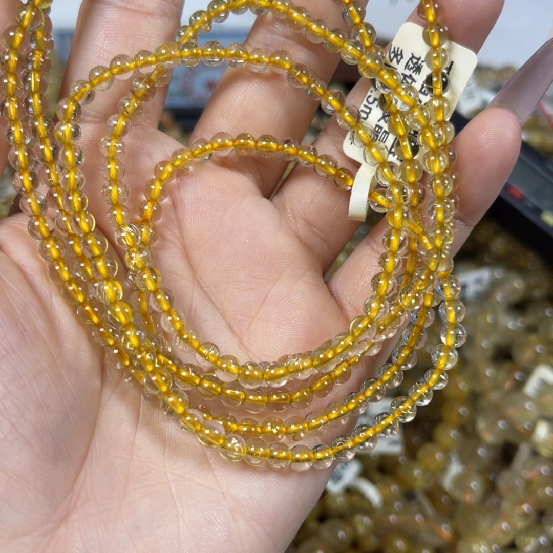 未镶嵌手链发晶金发晶多圈4