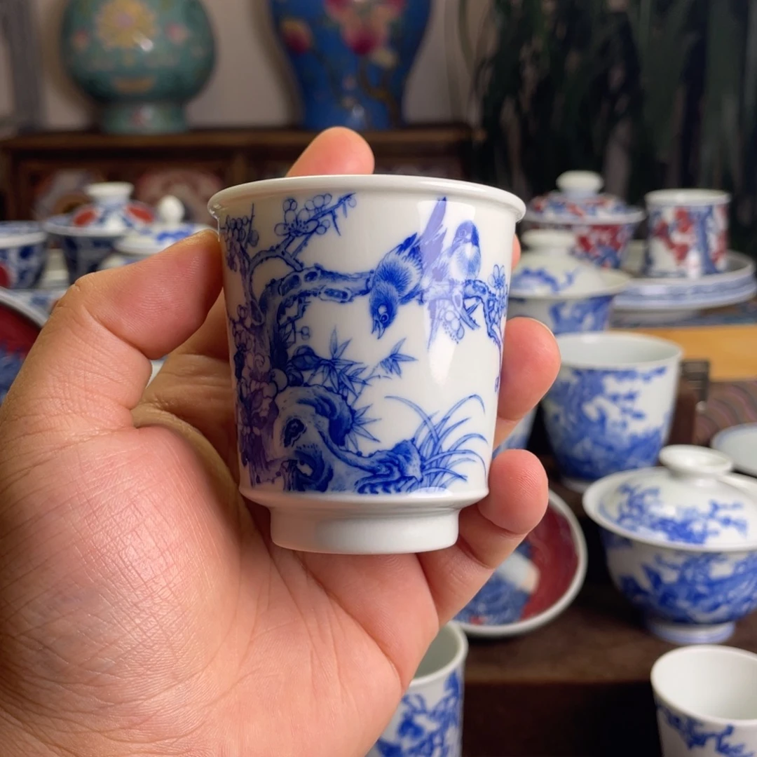 夏***禾九段花鸟杯子系列