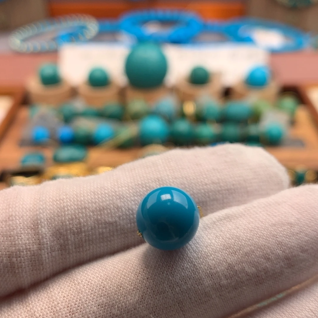 绿松石未镶嵌绿松石10.9mm