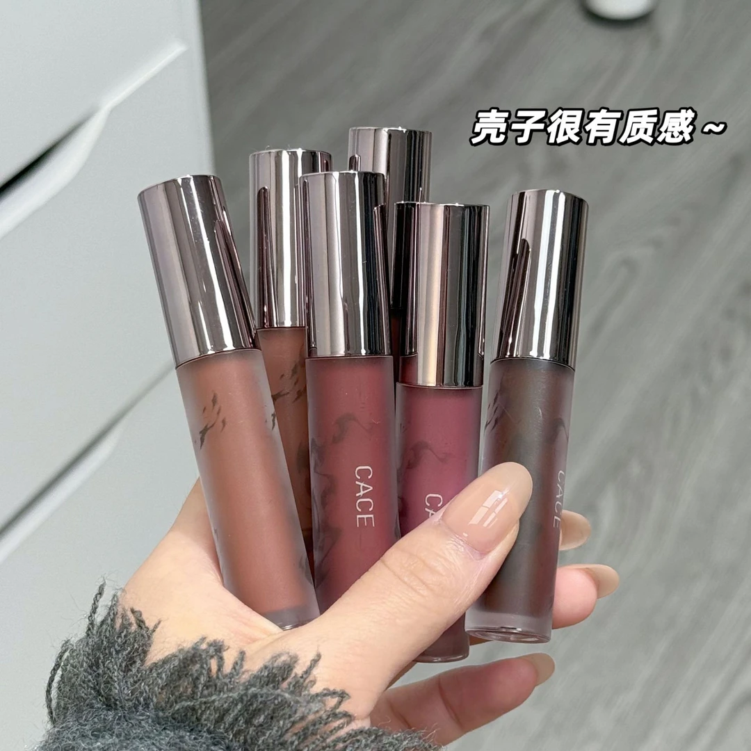 拍一发6支【西藏包邮】鎏砂丝绒唇泥 雾面哑光不易拔干显色显白口红