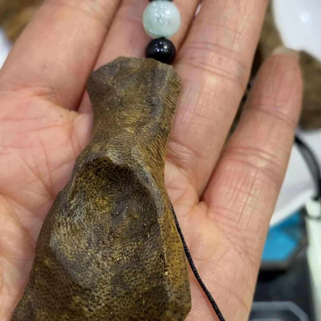 沉香木吊坠独**风沉香棋楠板头壳子6