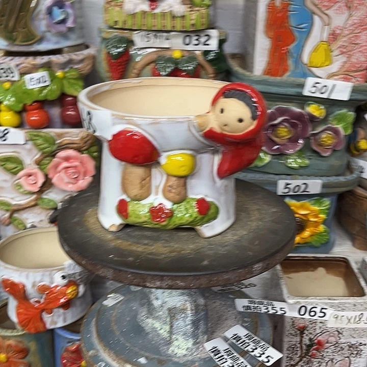 粗陶材质多肉花盆