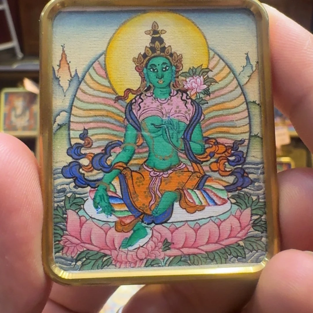 吊坠福利款绿度母