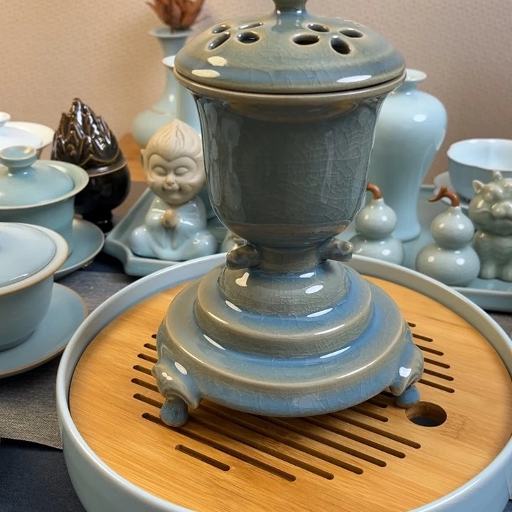 日***峰茶宠微瑕香炉中火被砸车被
