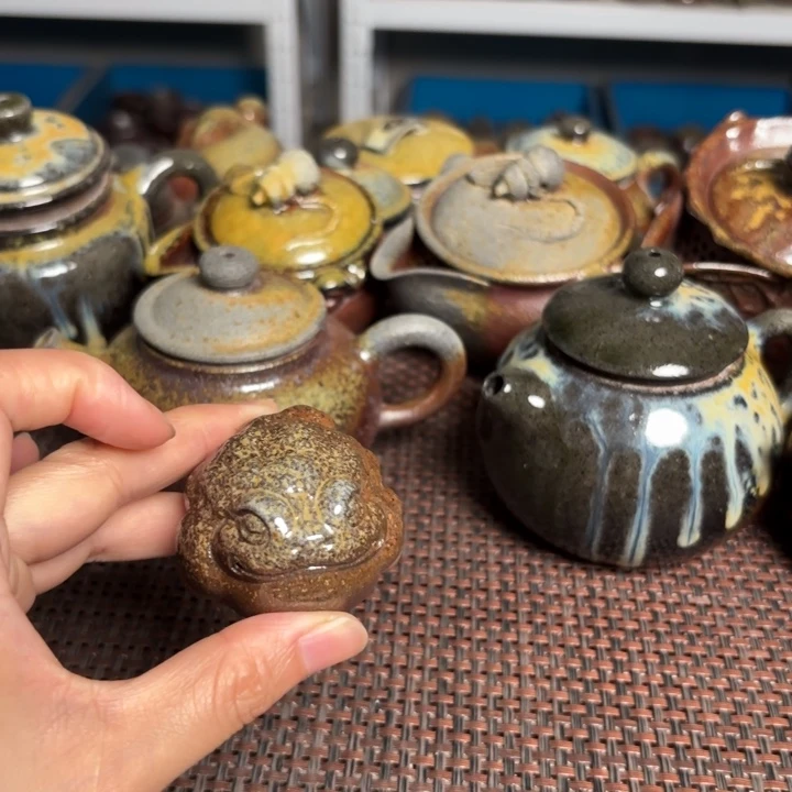 茶杯紫砂小金蟾小