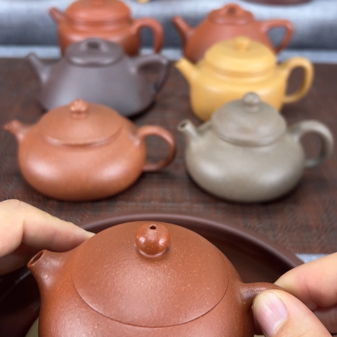 茶壶紫砂竹*纯红微瑕