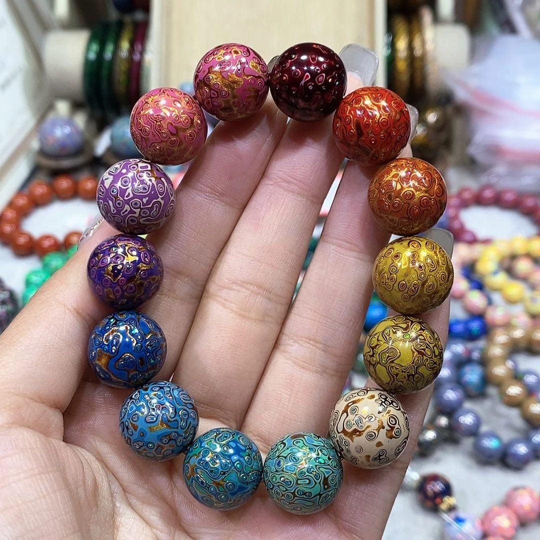 神匠大漆15尺寸彩欧多宝手串