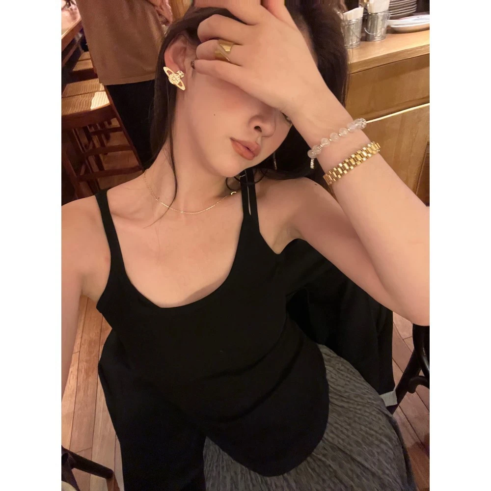 【雅雅臻选】内搭神器收腰显瘦带胸垫百搭基础又好穿弹力吊带背心女