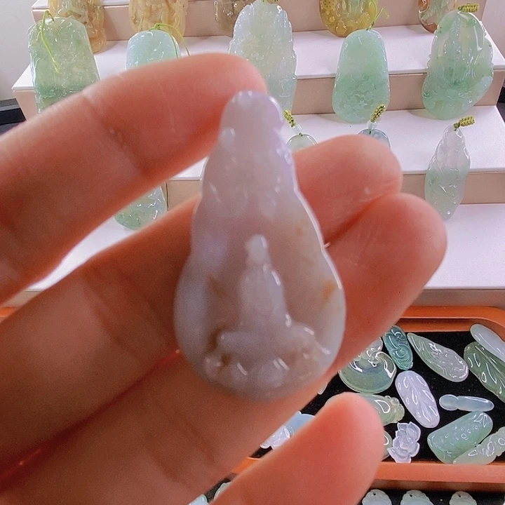 颈饰未镶嵌翡翠天然翡翠