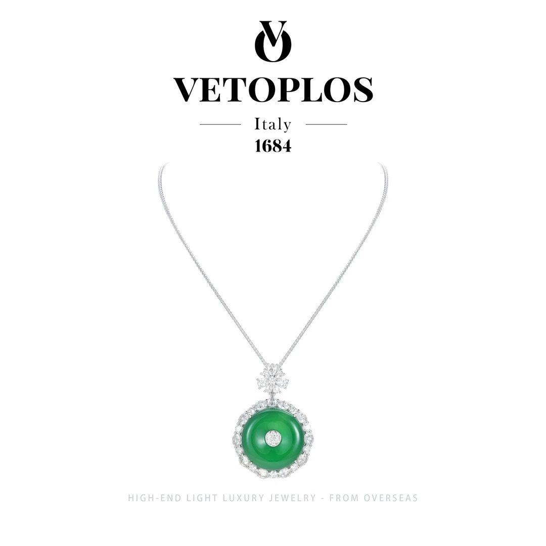 坠链均925银 【碧水青烟】vetopols设计师款轻奢项链F3441