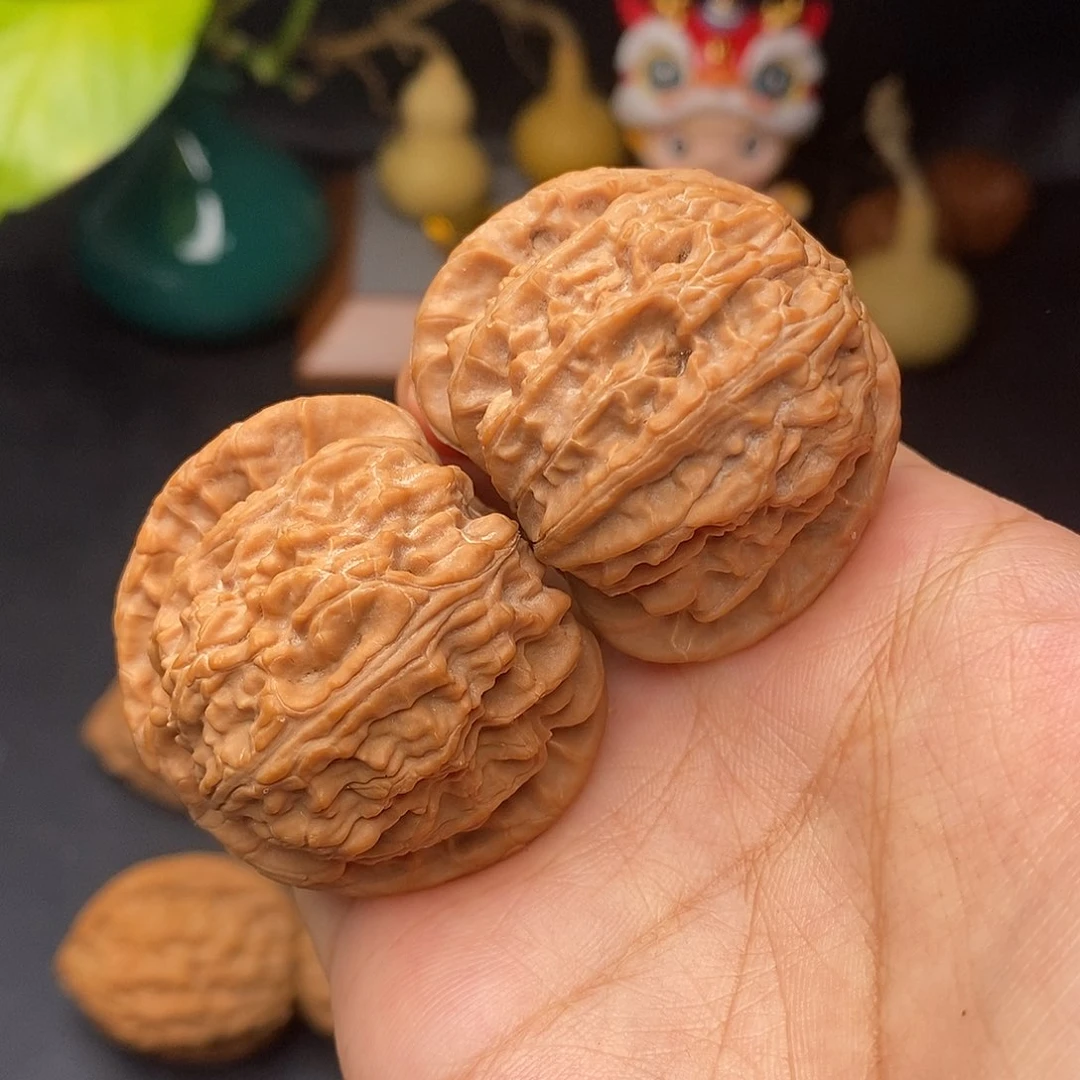 把件文玩核桃球白全品42