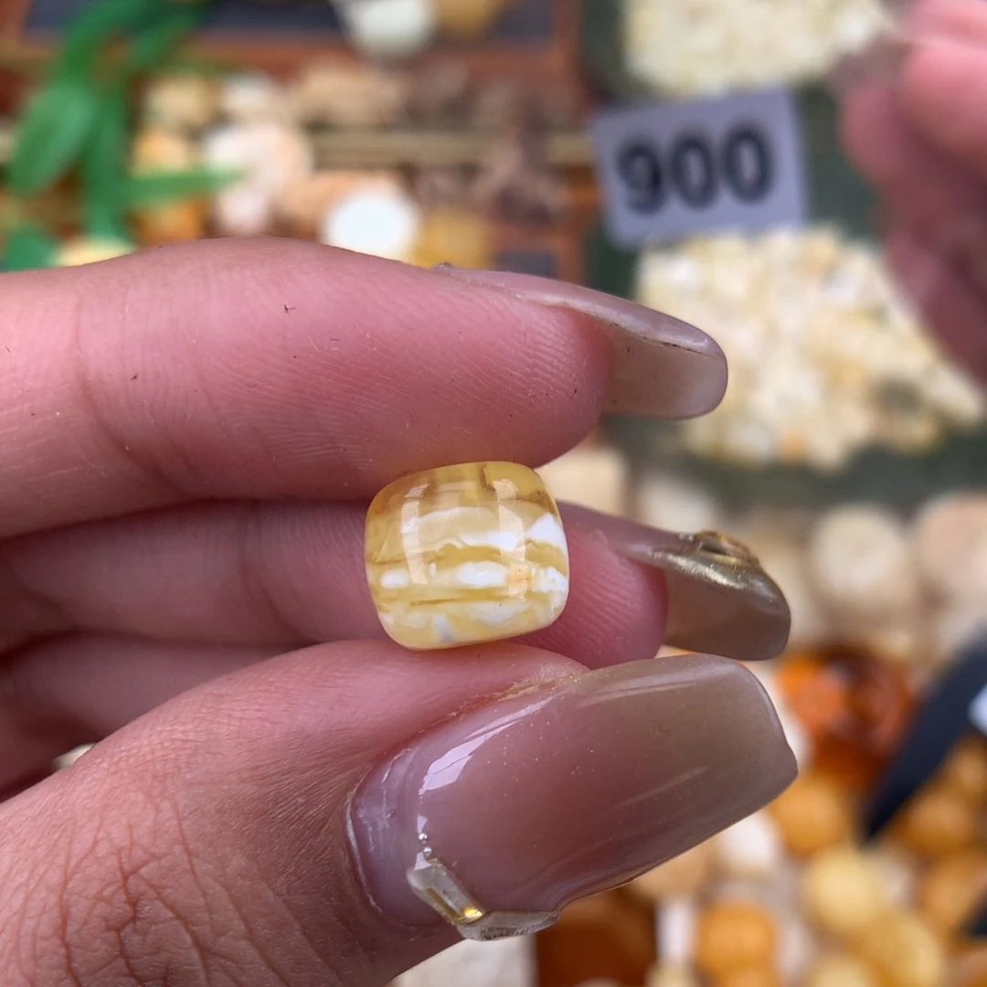 琥珀珠宝奇石未镶嵌1.0小皮坑