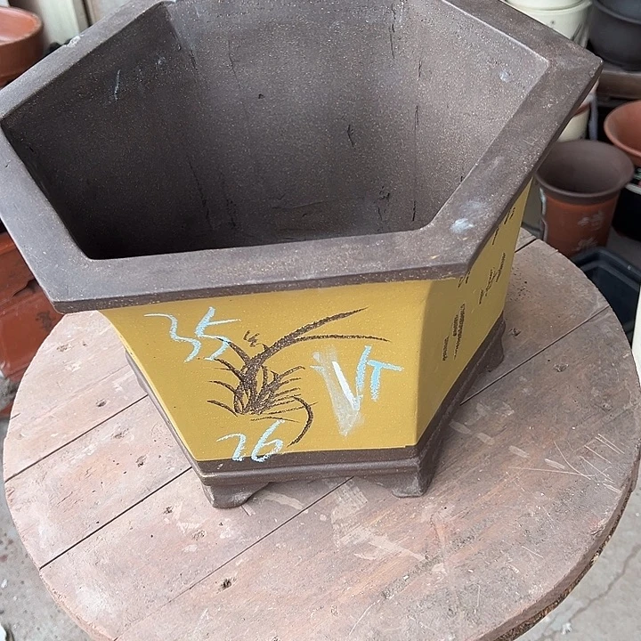 紫砂花盆透气花盆