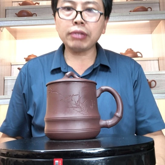 茶杯紫泥竹节杯容量550