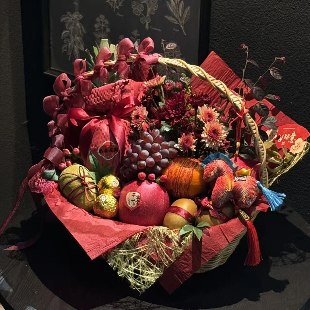 刘咔咔果篮材料包水果礼盒花束花艺资材包装装饰