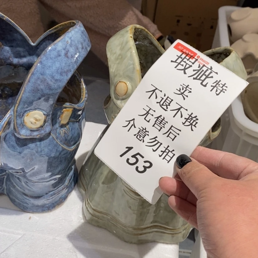 【闪购商品】摆件小***甜陶瓷摆件瑕疵特卖