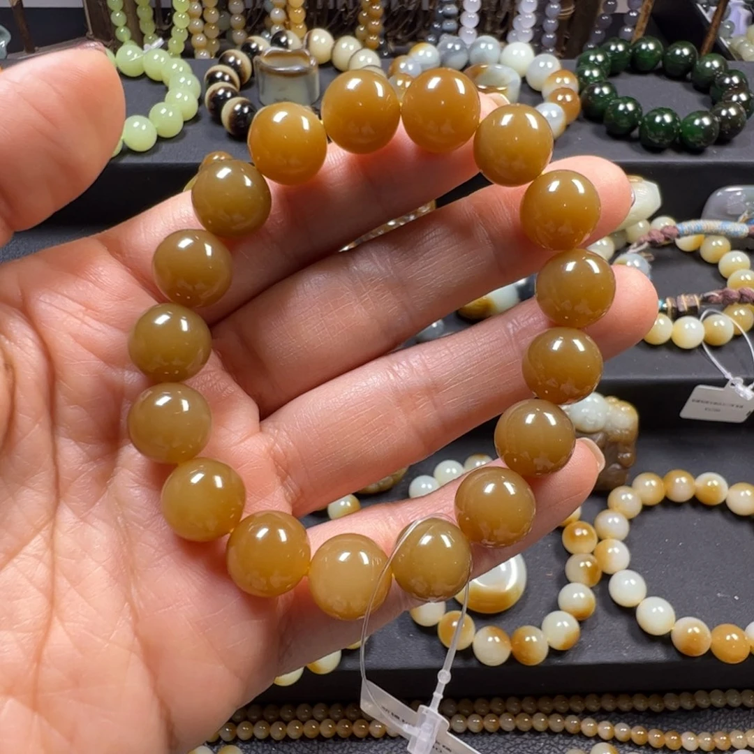 和田玉未镶嵌手链卡12