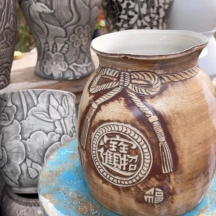 盘高度22内扣12.5 艺术陶瓷