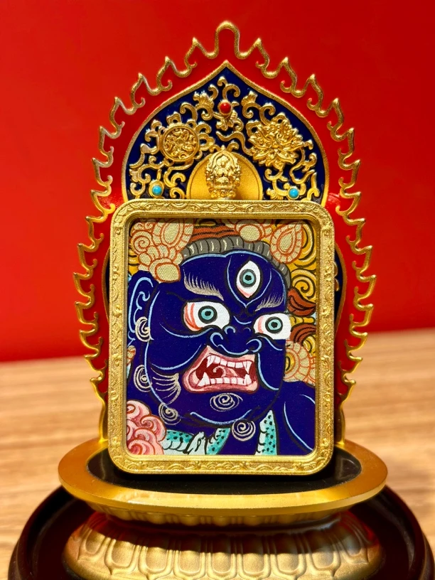 黑财神（极速来米）纯手绘唐卡