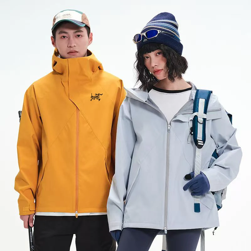 【海外撤正品清仓】轻奢硬壳男女同款单冲户外防风潮牌登山冲锋衣3