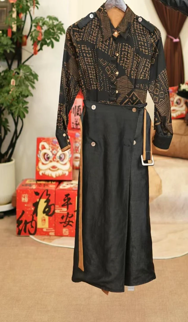 【玉洁定制】新中式国风风衣外套BQYJ25010089