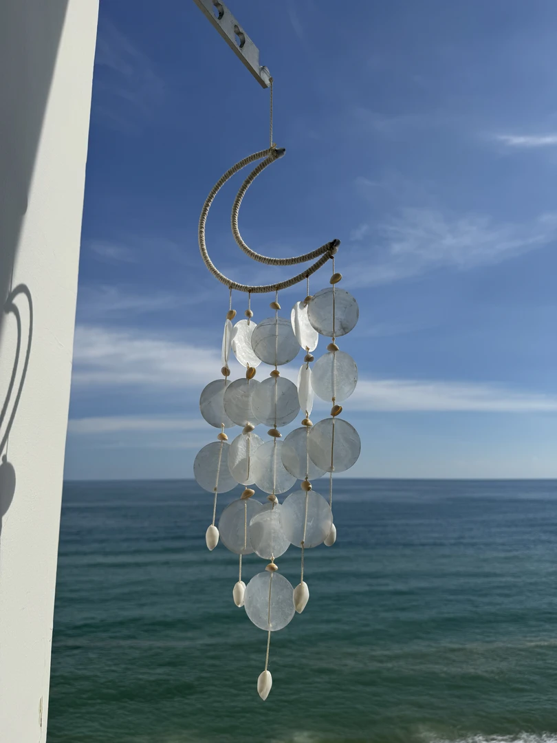 三亚特色伴手礼月亮贝壳海月风铃窗台阳台挂饰创意礼物