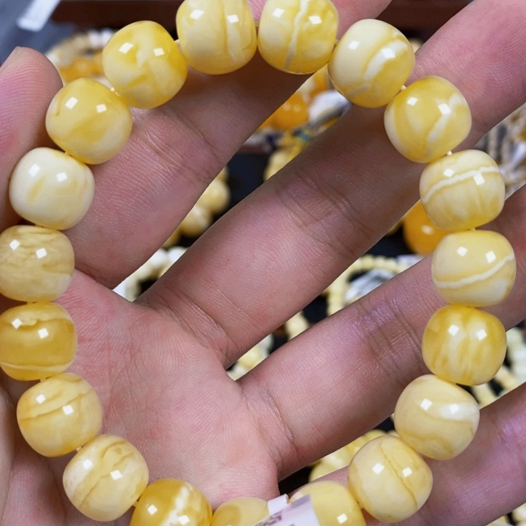 未镶嵌琥珀裸石蜜蜡手串12mmTT