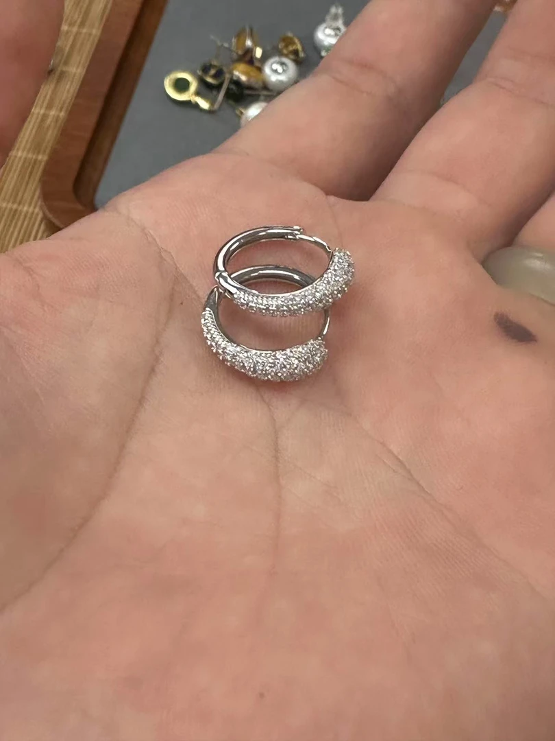 925银耳饰 （云）闪闪贵气中号耳扣）