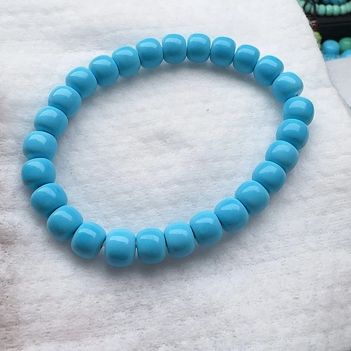 卡8/6➕蓝老型珠手串