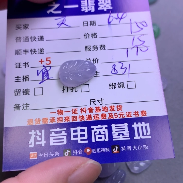 翡翠未镶嵌颈饰天****玩