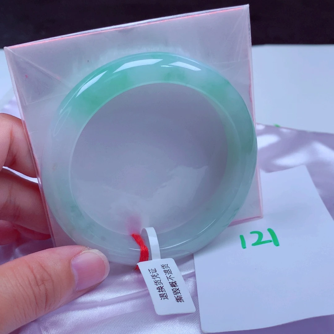 未镶嵌手镯翡翠缅甸天然A货翡翠手镯59.2