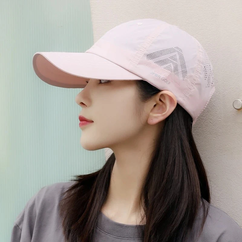 【抢！19·9新款】帽子网红显年轻粉色棒球帽网眼透气太阳帽夏季鸭舌