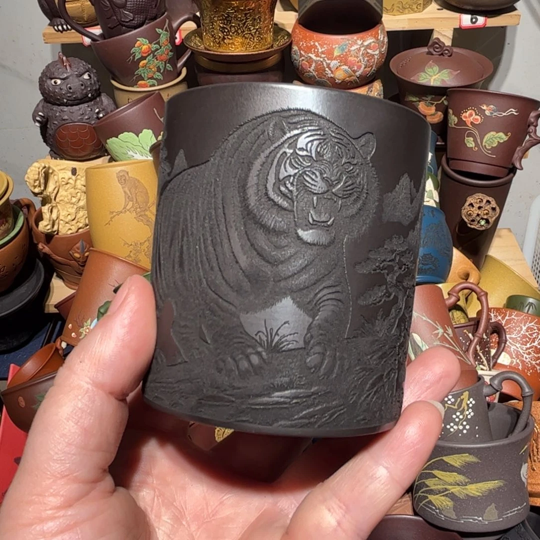 紫砂茶杯宜兴紫砂主人杯