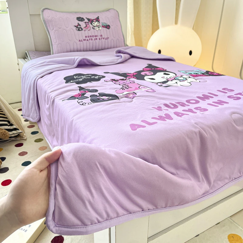 卡通儿童少女心美乐蒂夏凉被针织棉夏被空调被学生薄被子棉被芯