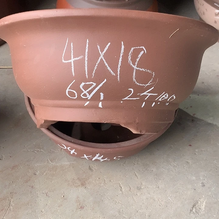 紫砂花盆紫砂处理4个41口径