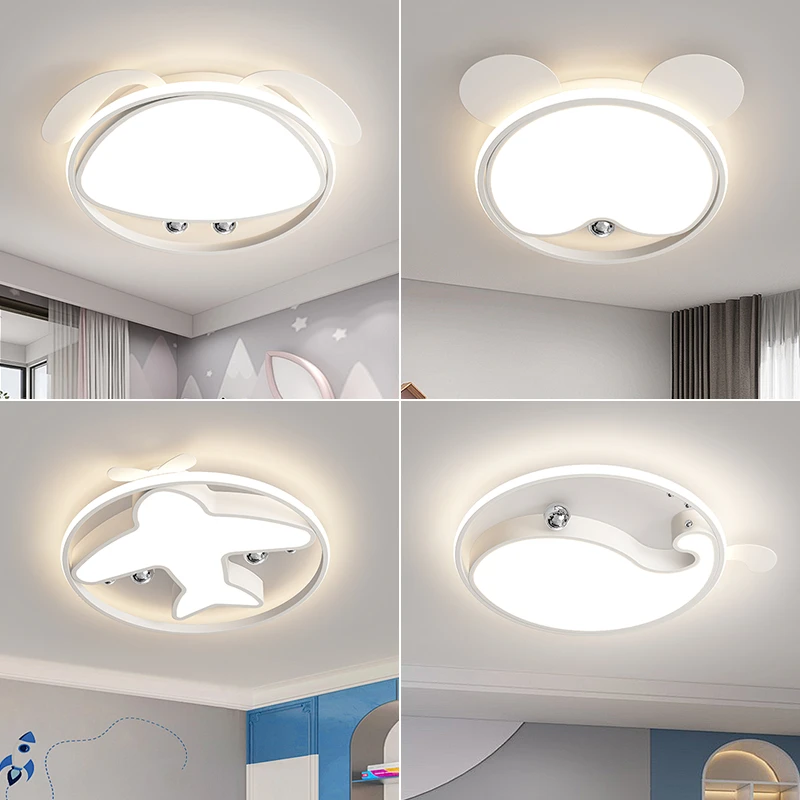 【顾家】儿童房护眼吸顶灯男女孩房间灯具现代简约书房创意飞机海豚