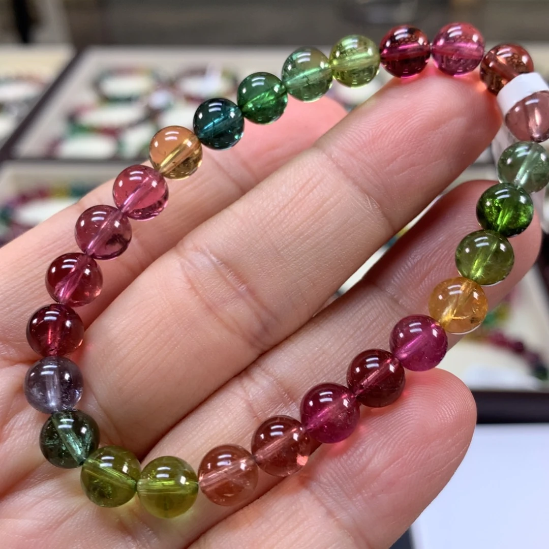 手链碧玺未镶嵌7:3左右